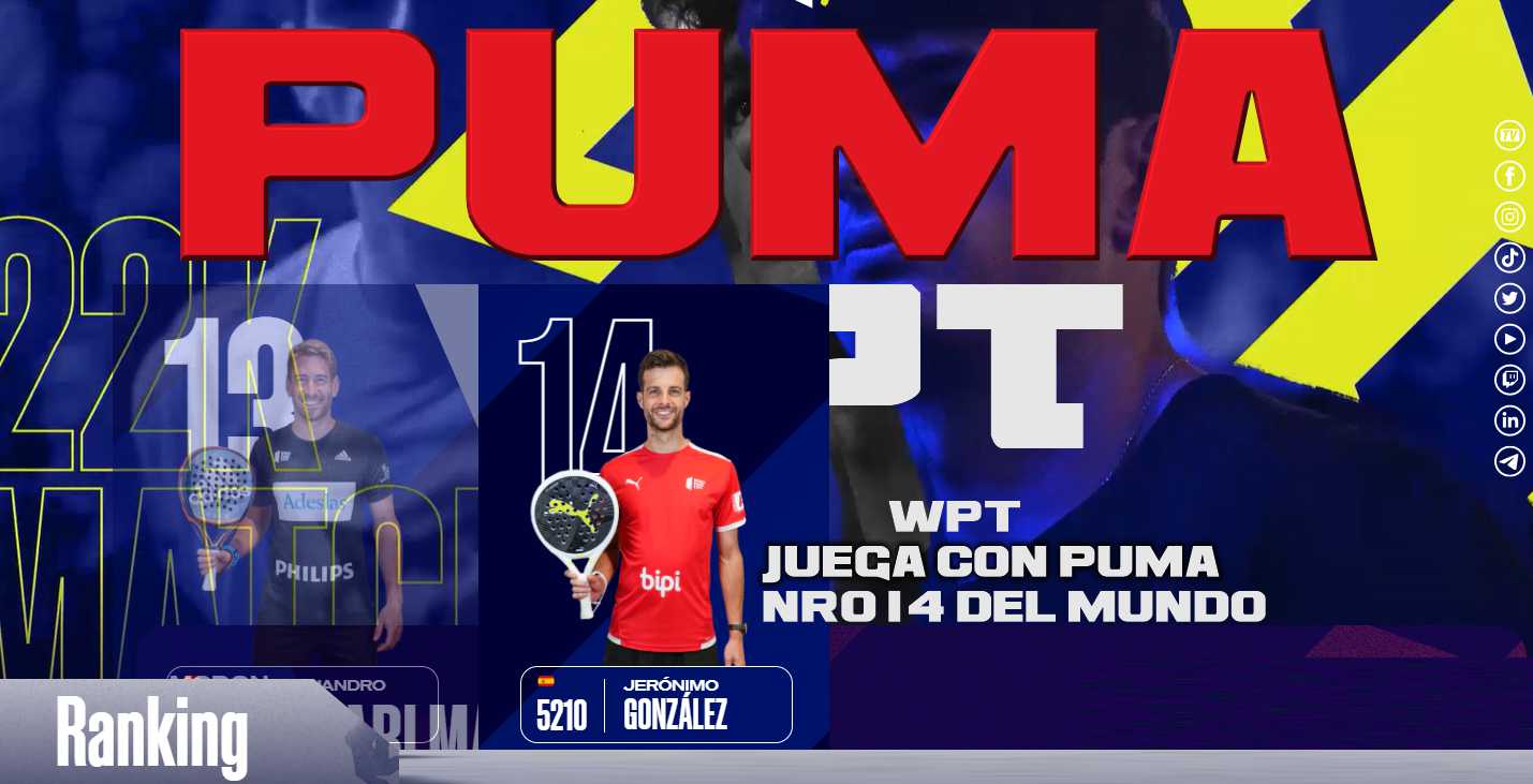 padel y accesorios Marca PUMA