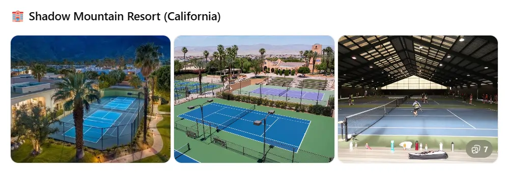 Shadow Mountain Resort (Palm Desert, California) con canchas de padel