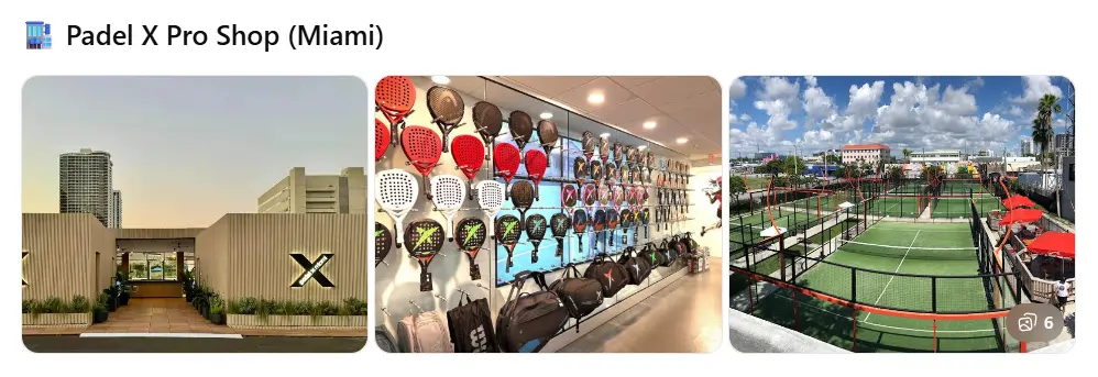 Padel X pro shop - miami