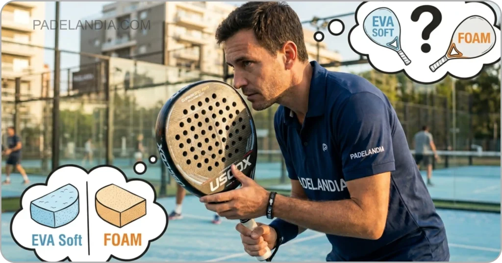 Paleta de padel con EvaSoft o Foam, cual elegir? 